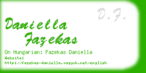 daniella fazekas business card